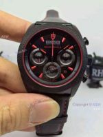 Replica Tudor Black Shield Watch Leather watch - Swiss Copy